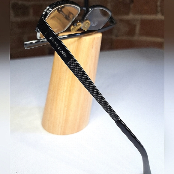 NEW Pierre Cardin Eyeglass Frame Rx'able black unisex glasses 53-19-140 half-rim - Picture 3 of 3